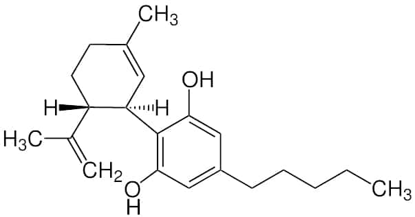 Cannabidiol Strukturformel